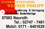 Fußbodentechnik Werner Philipp - Naurorth